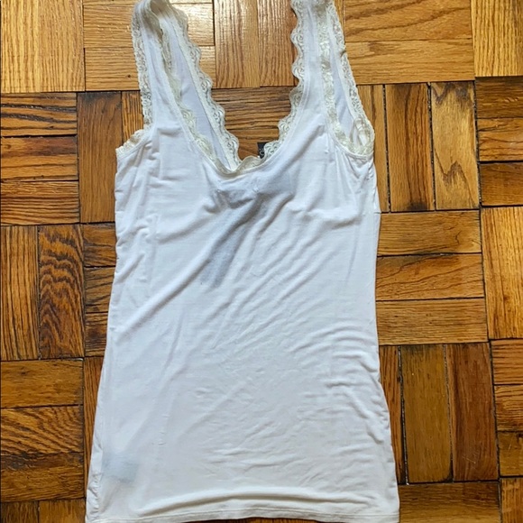 NWT Buffalo optic white v neck top size: L - Picture 6 of 8